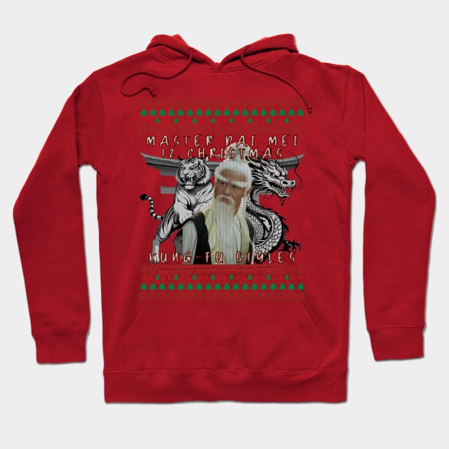 Master Pai Mei Christmas Kung Fu T-Shirt Hoodie by 8 Fists of Tees